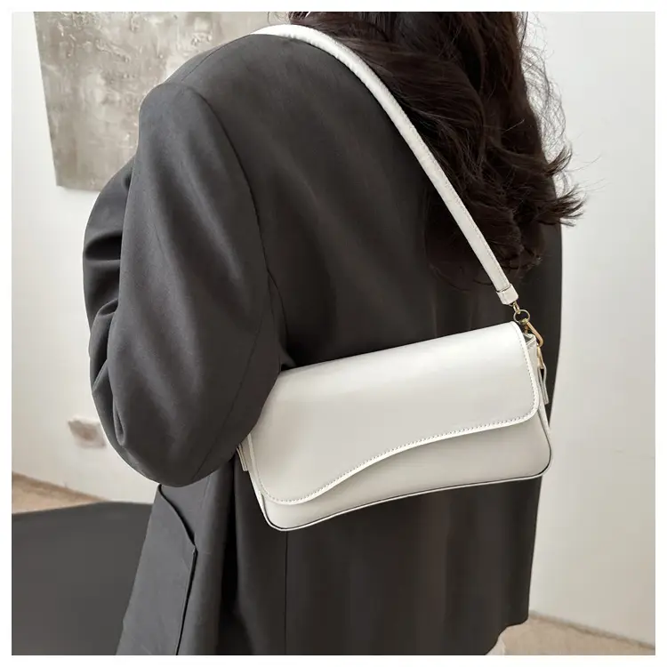 Cross-Border Armpit Bag Women 2025 New Retro Simple Pure Color β feature 9