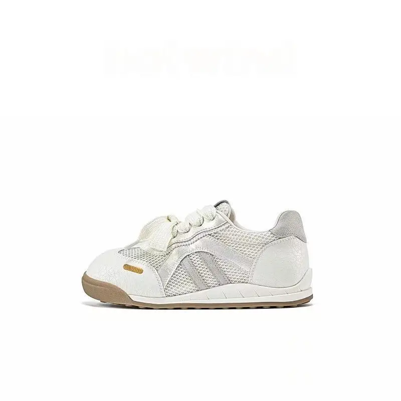 Women Retro Training Shoes White Mesh 2025