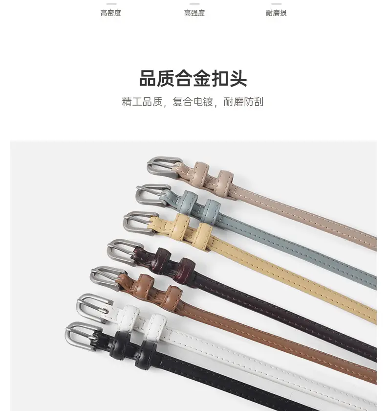 Women's Genuine Leather Belt Summer Decorative Thin Belt — feature 7