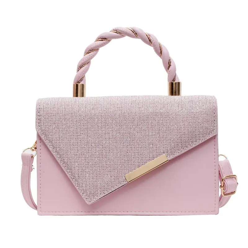 Women's Square Shoulder Bag Beige Diamond Textured 2025