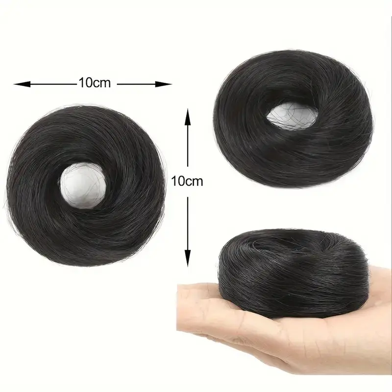 European and American Wig Bun Hair Tie Straight Hair Hair Ring Bun Wig Natural Fluffy Curly Hair Cross-Border Wig for Women — feature 9