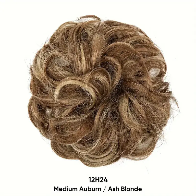 European and American Wig Bun Hair Tie Straight Hair Hair Ring Bun Wig Natural Fluffy Curly Hair Cross-Border Wig for Women - Image 15