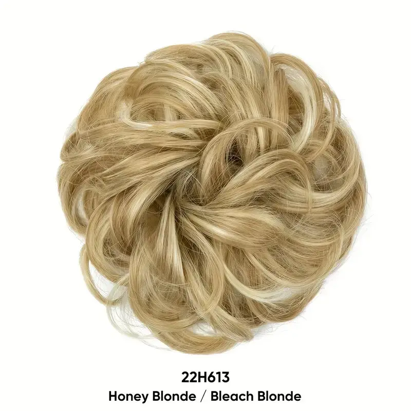European and American Wig Bun Hair Tie Straight Hair Hair Ring Bun Wig Natural Fluffy Curly Hair Cross-Border Wig for Women - Image 18