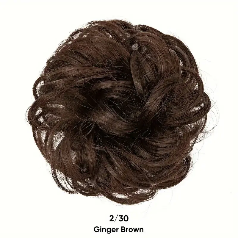 European and American Wig Bun Hair Tie Straight Hair Hair Ring Bun Wig Natural Fluffy Curly Hair Cross-Border Wig for Women - Image 19