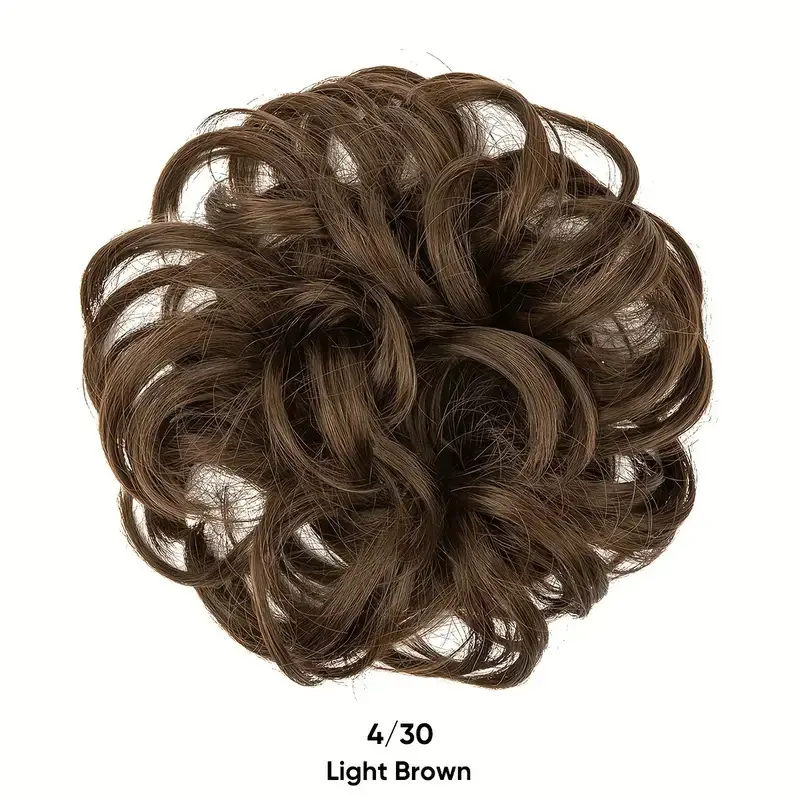 European and American Wig Bun Hair Tie Straight Hair Hair Ring Bun Wig Natural Fluffy Curly Hair Cross-Border Wig for Women - Image 20