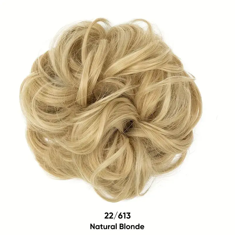 European and American Wig Bun Hair Tie Straight Hair Hair Ring Bun Wig Natural Fluffy Curly Hair Cross-Border Wig for Women - Image 22