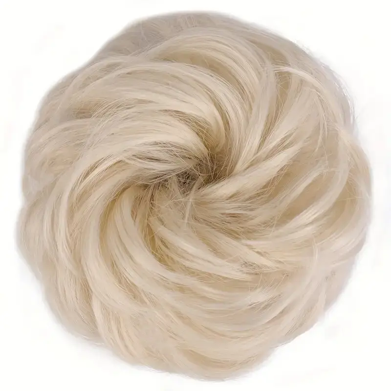 European and American Wig Bun Hair Tie Straight Hair Hair Ring Bun Wig Natural Fluffy Curly Hair Cross-Border Wig for Women - Image 23