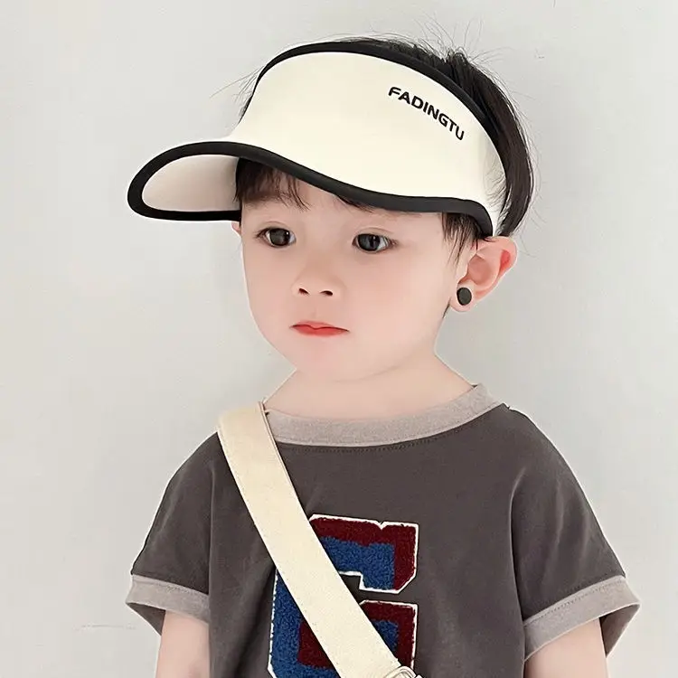 Children's Anti-Uv Sun Visor Hat with Extended Brim - Image 9