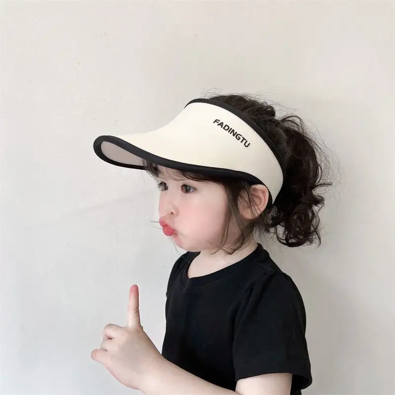 Children's Anti-Uv Sun Visor Hat with Extended Brim — feature 3