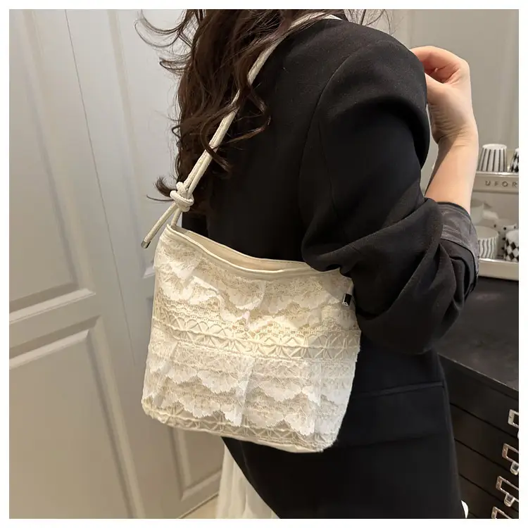 Crossbody Women's Lace Bag with Teddy Bear — feature 20