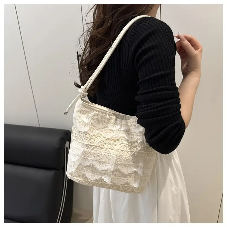 Crossbody Women's Lace Bag with Teddy Bear — feature 21