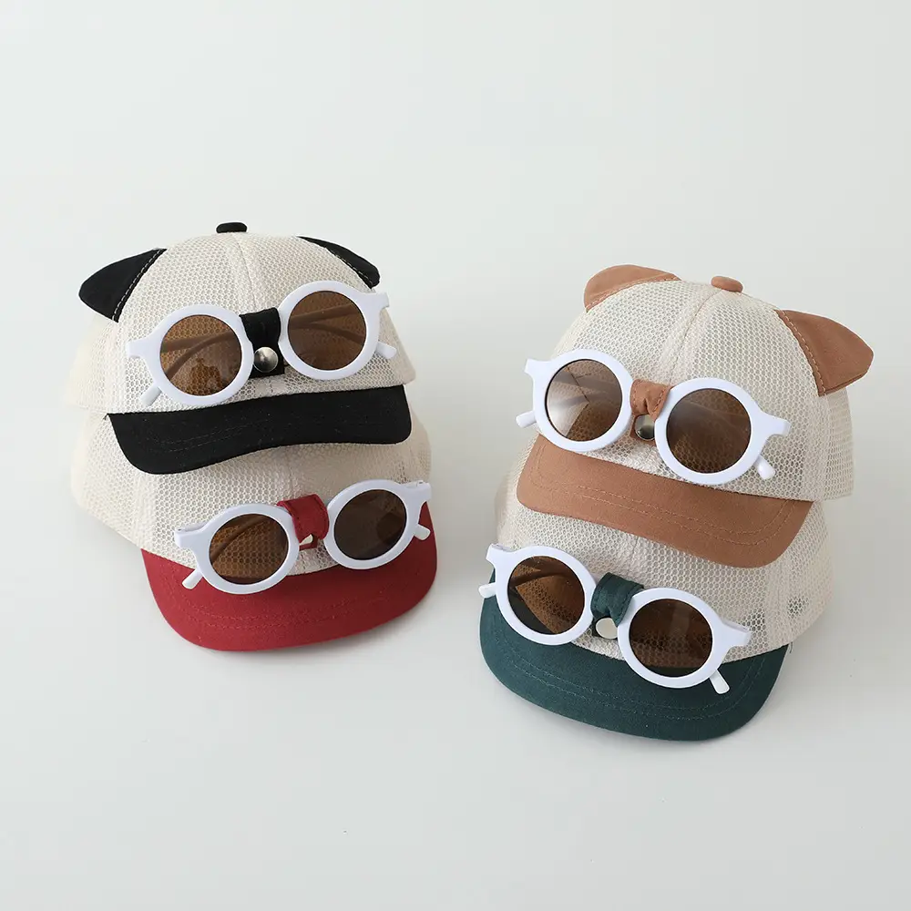 Baby Cat Ear Sunglasses Hat for Boys Girls Infants Korean Style — feature 10