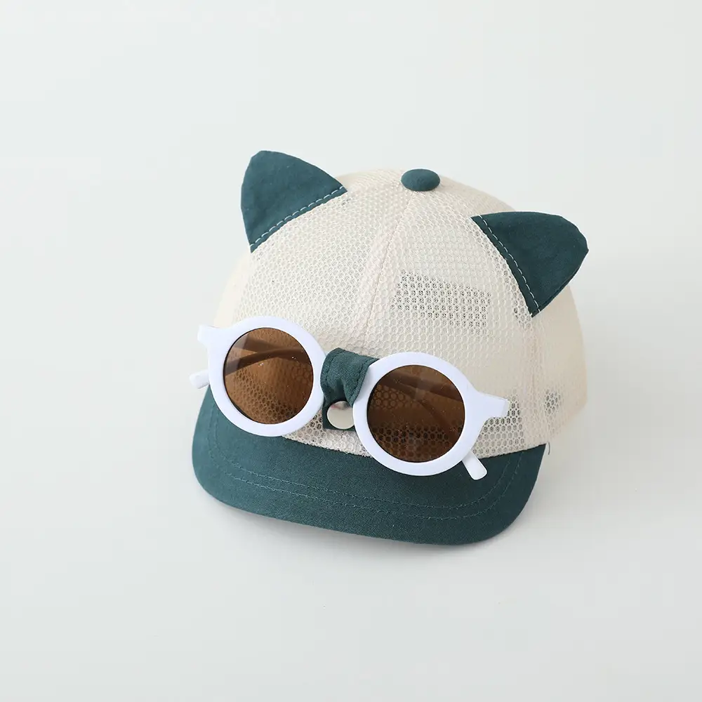 Baby Cat Ear Sunglasses Hat for Boys Girls Infants Korean Style — feature 12