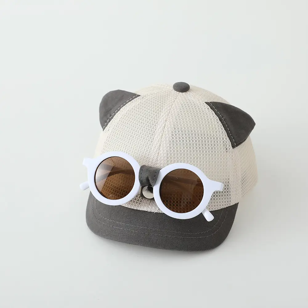 Baby Cat Ear Sunglasses Hat for Boys Girls Infants Korean Style — feature 14
