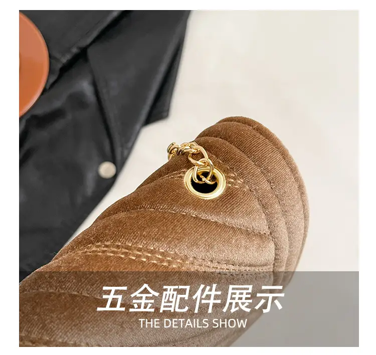 Gold Embroidered Chain Crossbody Bag for Women — feature 6