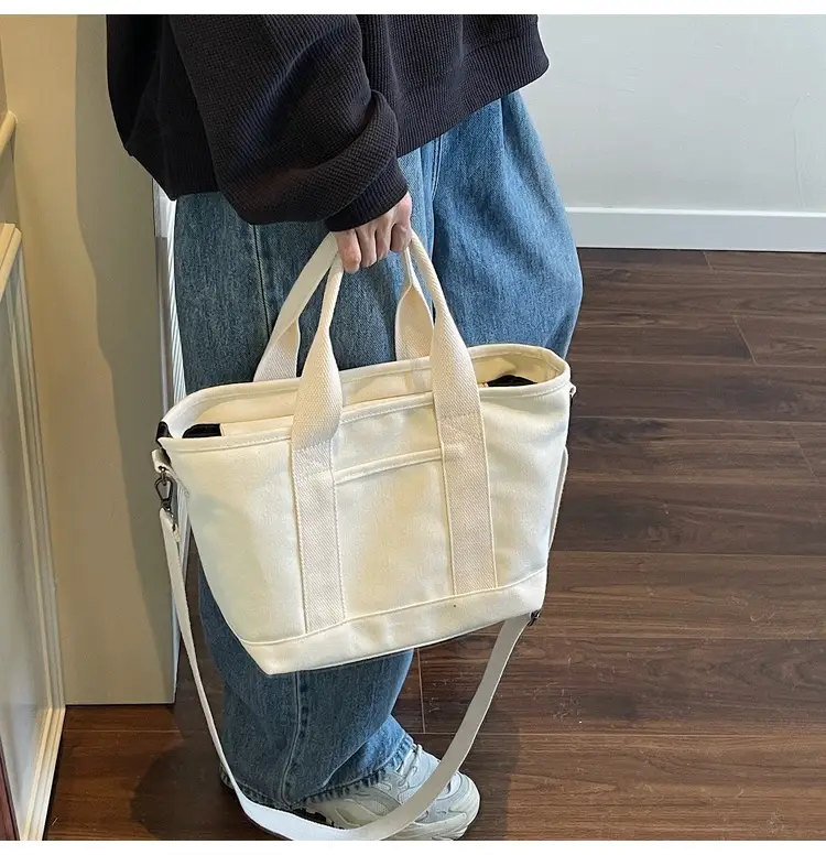 Cross-border New Casual Shoulder Bag Canvas Large Capacity — feature 11