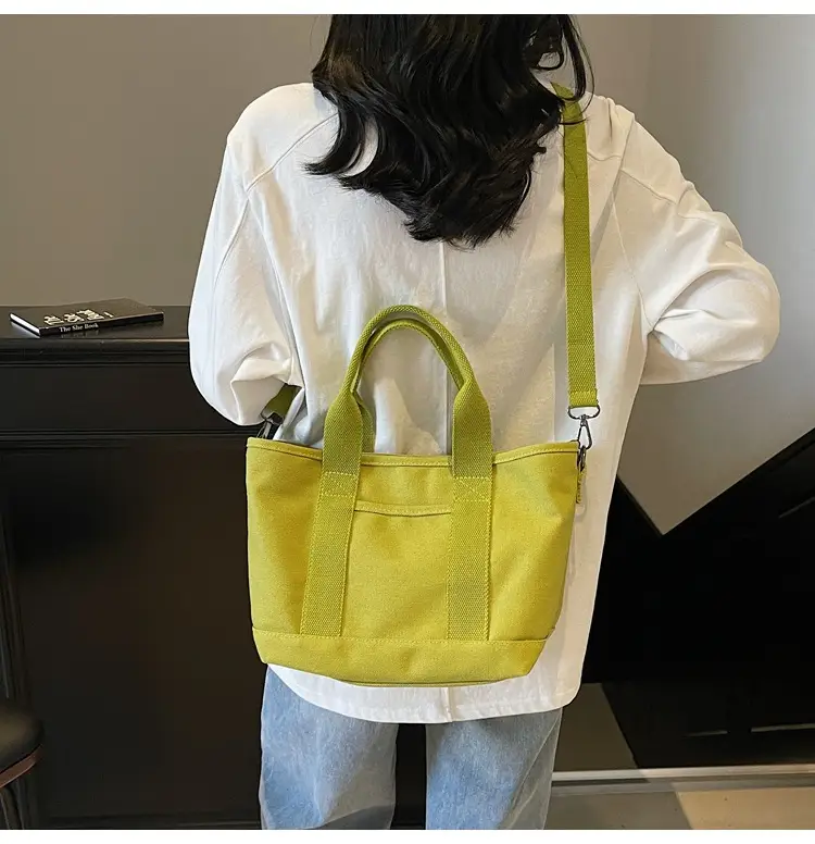 Cross-border New Casual Shoulder Bag Canvas Large Capacity — feature 12