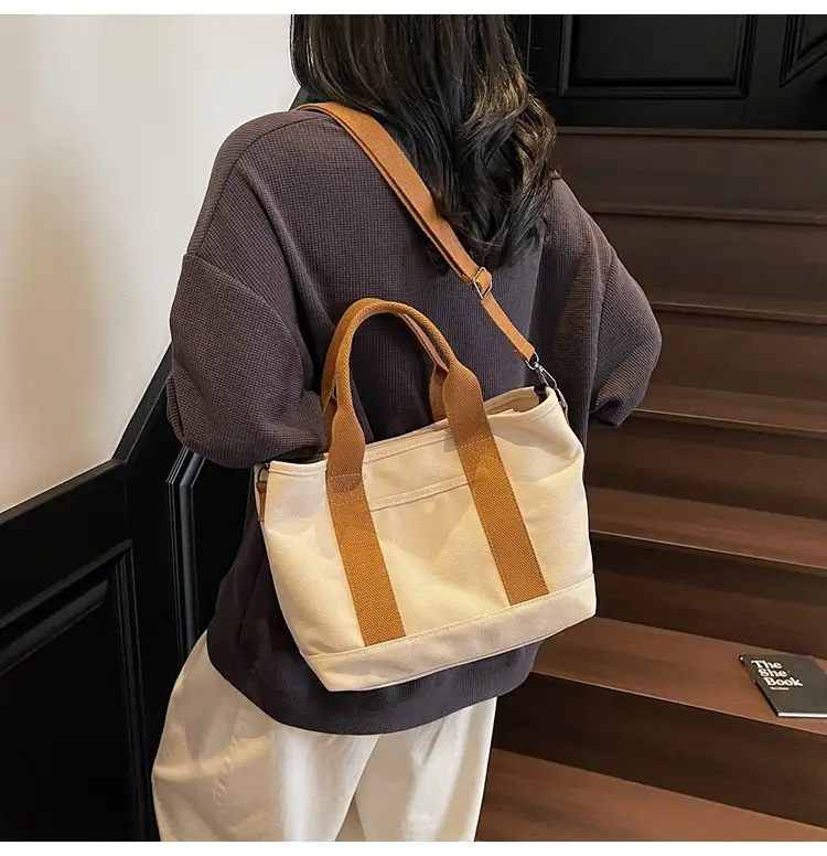 Cross-border New Casual Shoulder Bag Canvas Large Capacity — feature 16
