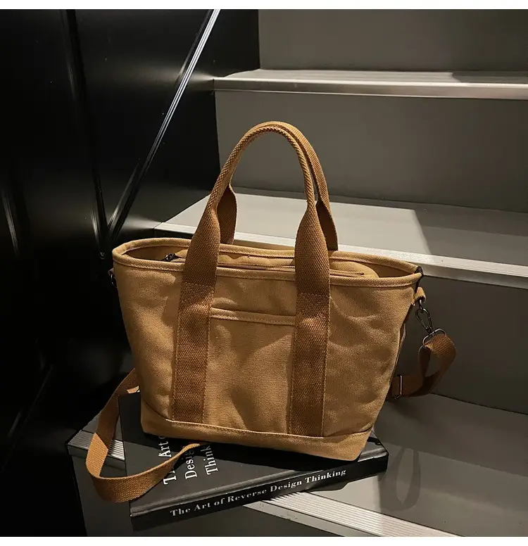 Cross-border New Casual Shoulder Bag Canvas Large Capacity — feature 29