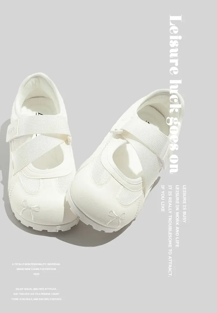 White Mary Jane Casual Shoes for Women with Strap — feature 12