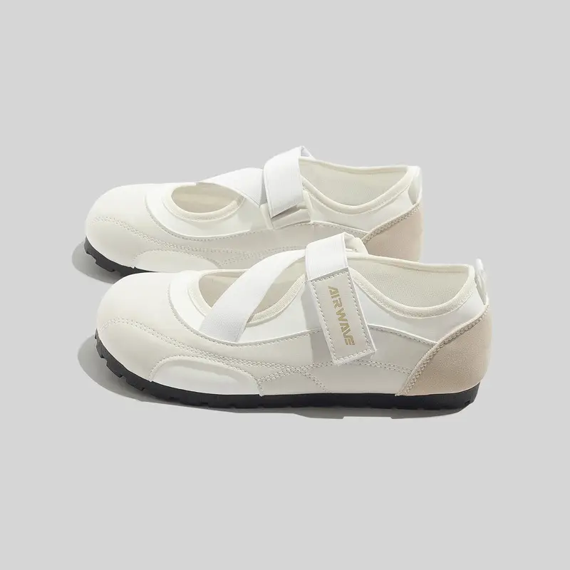 White Mary Jane Casual Shoes for Women with Strap