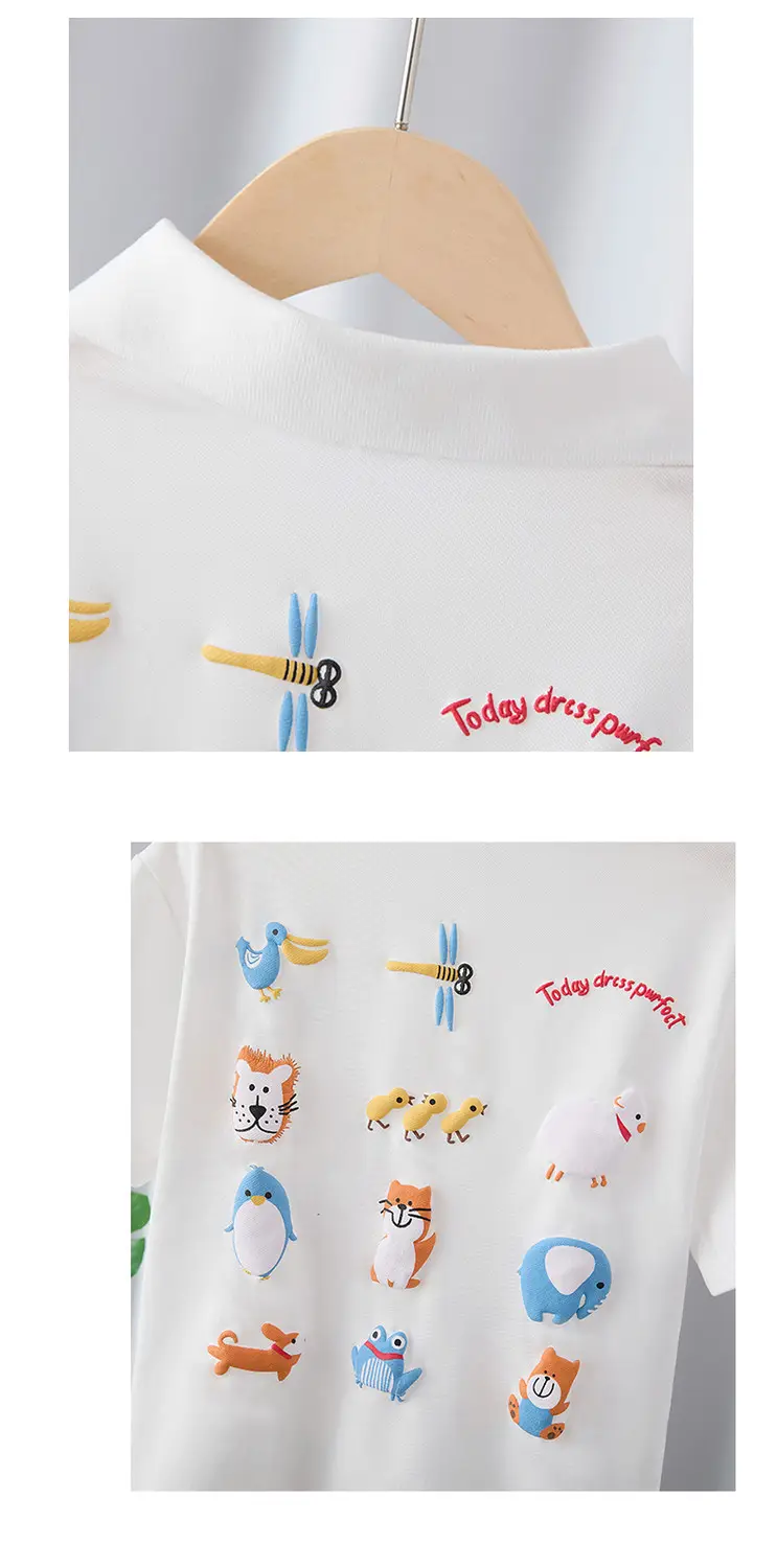 White Cotton Polo Shirt for Boys Summer 2025 — feature 12