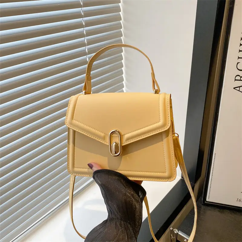 Women's Yellow Crossbody Bag with Long Strap - Image 6