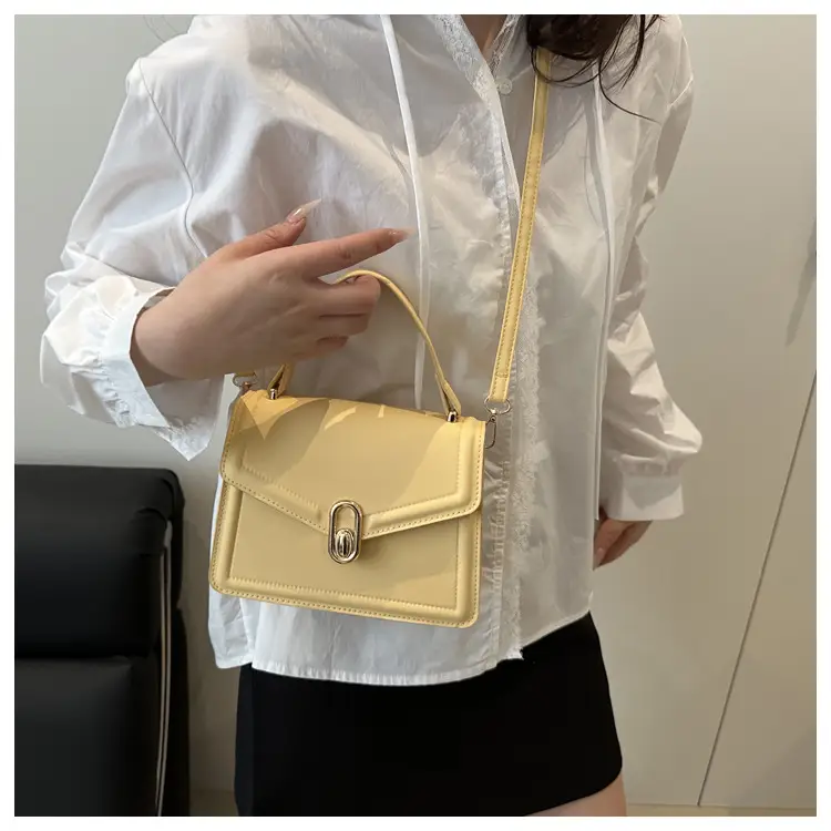 Women's Yellow Crossbody Bag with Long Strap — feature 28