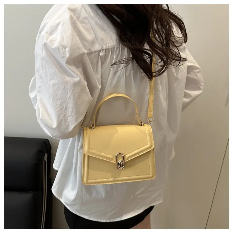 Women's Yellow Crossbody Bag with Long Strap — feature 30