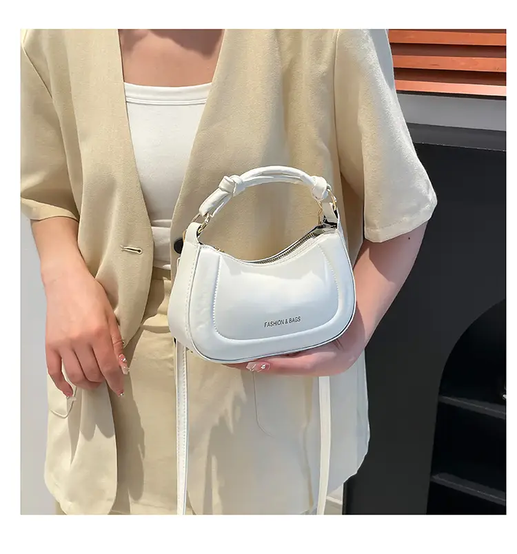 White Leather Handbag for Women Spring Summer — feature 12