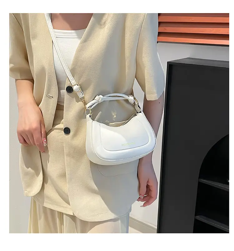 White Leather Handbag for Women Spring Summer — feature 15