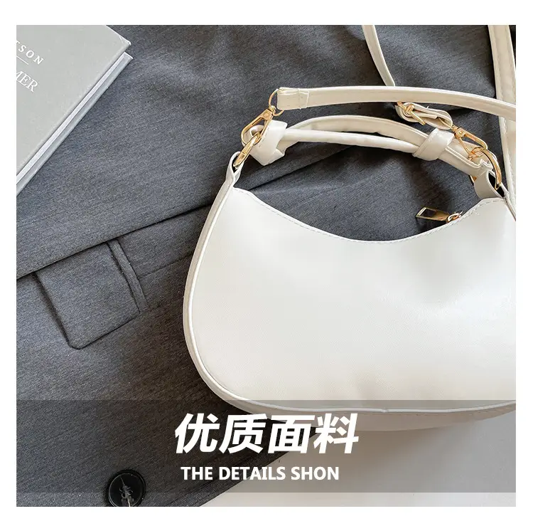 White Leather Handbag for Women Spring Summer — feature 5