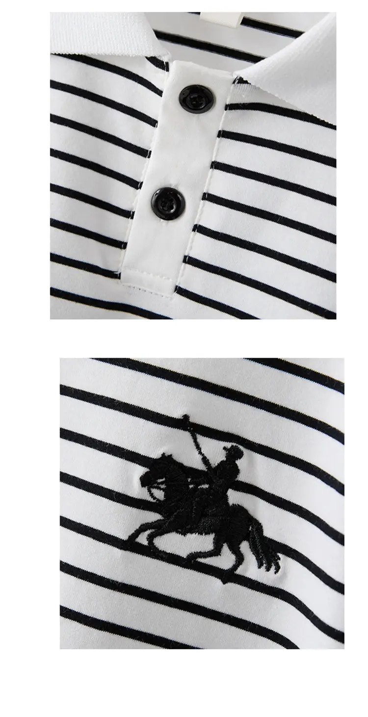 Boy Striped Polo T-Shirt 2025 Summer Wear — feature 13