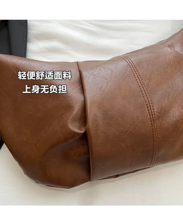 Korean Style Pleated Bag Large Capacity Beige — feature 3
