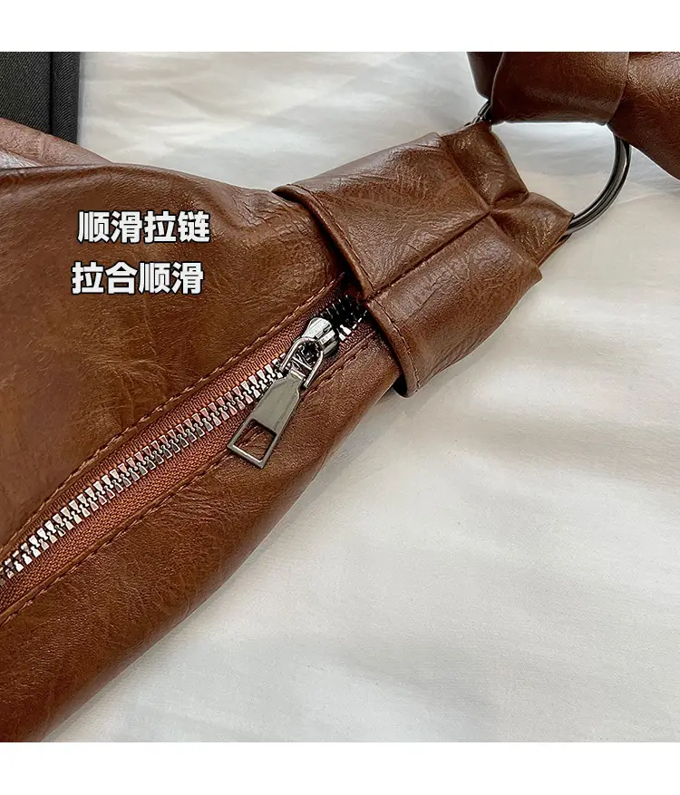 Korean Style Pleated Bag Large Capacity Beige — feature 5