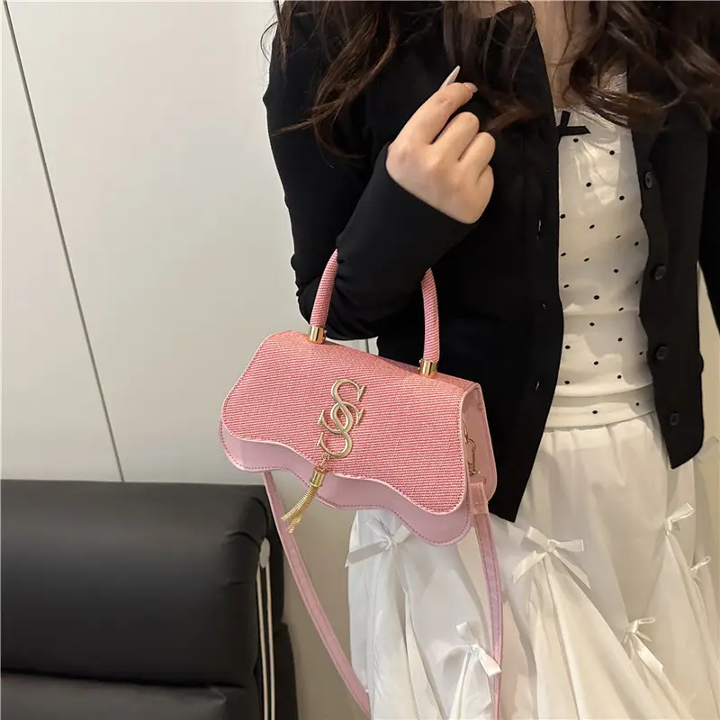 2025 Casual Diagonal Shoulder Bag with Letter Hardware - Image 8