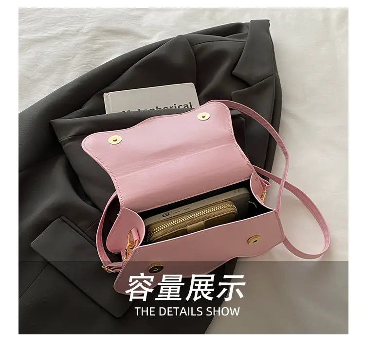 2025 Casual Diagonal Shoulder Bag with Letter Hardware — feature 10