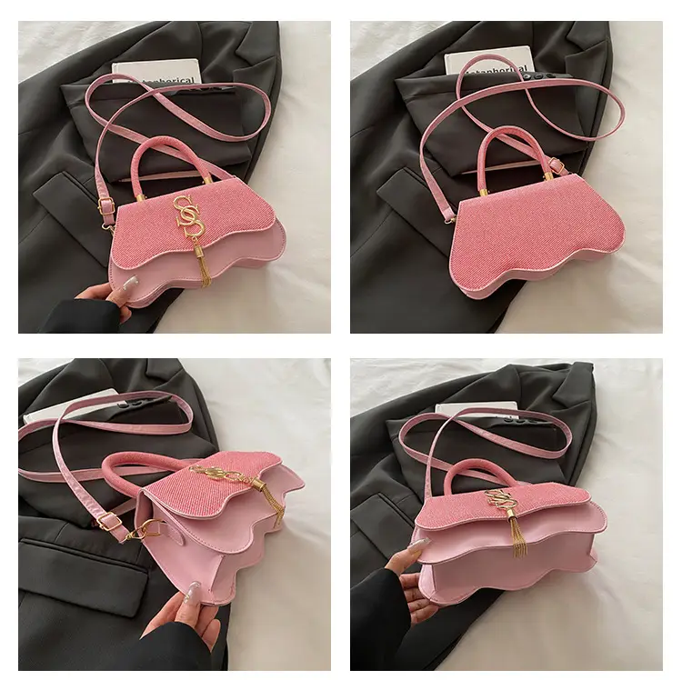 2025 Casual Diagonal Shoulder Bag with Letter Hardware — feature 12