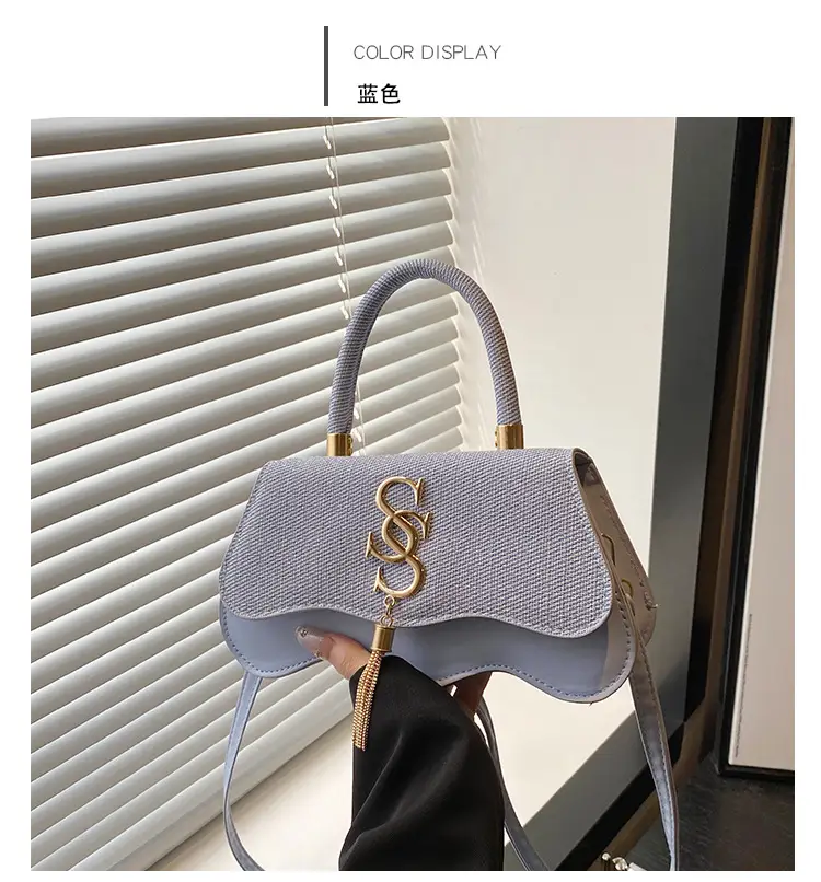 2025 Casual Diagonal Shoulder Bag with Letter Hardware — feature 21