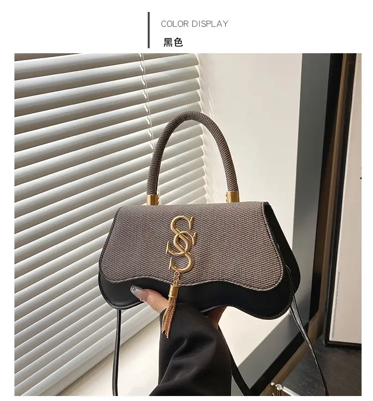 2025 Casual Diagonal Shoulder Bag with Letter Hardware — feature 22
