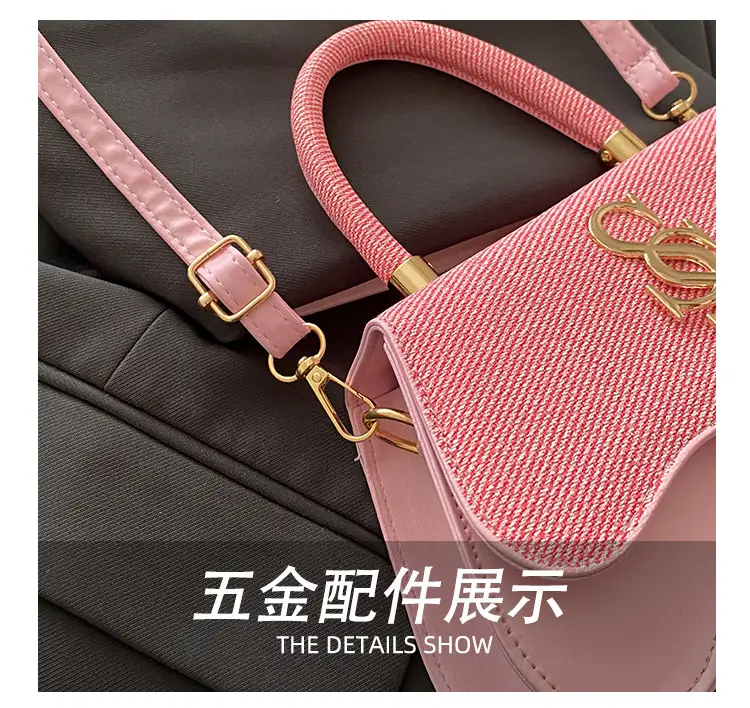 2025 Casual Diagonal Shoulder Bag with Letter Hardware — feature 6
