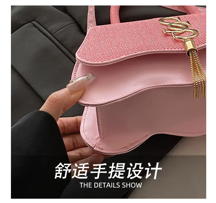 2025 Casual Diagonal Shoulder Bag with Letter Hardware — feature 8