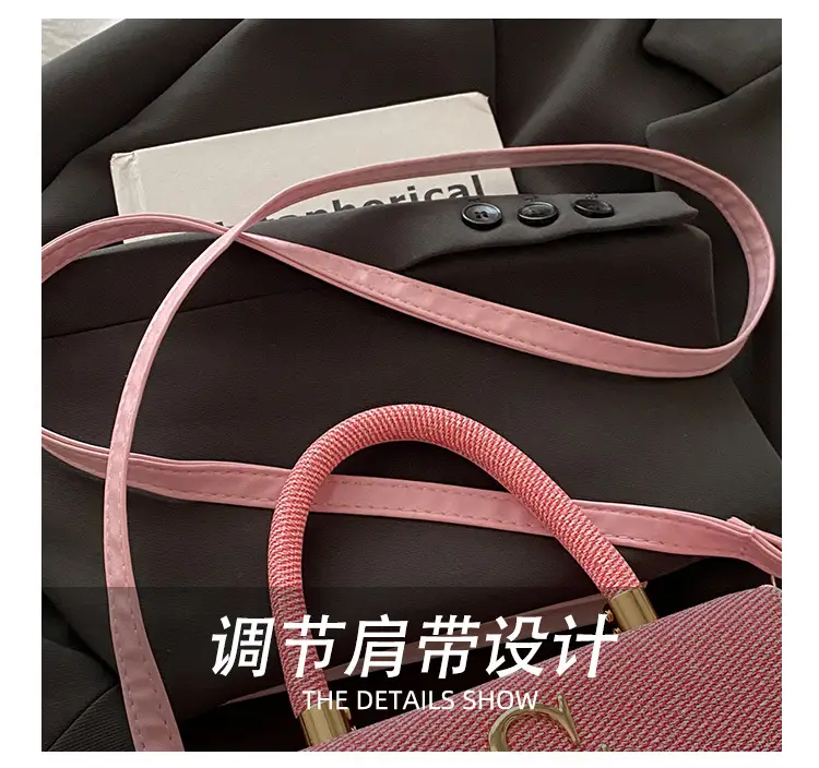 2025 Casual Diagonal Shoulder Bag with Letter Hardware — feature 9