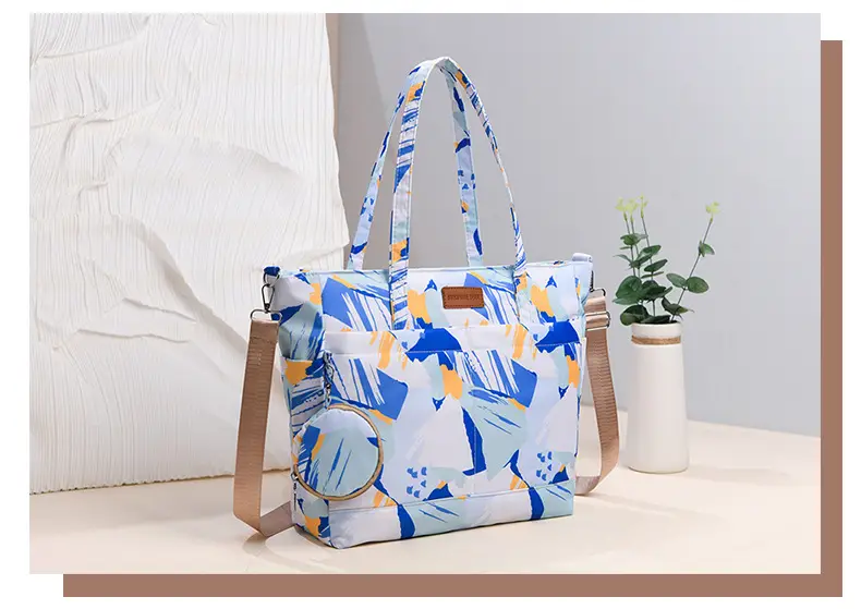 Pink Shoulder Bag for Mom Baby Large Capacity — feature 6