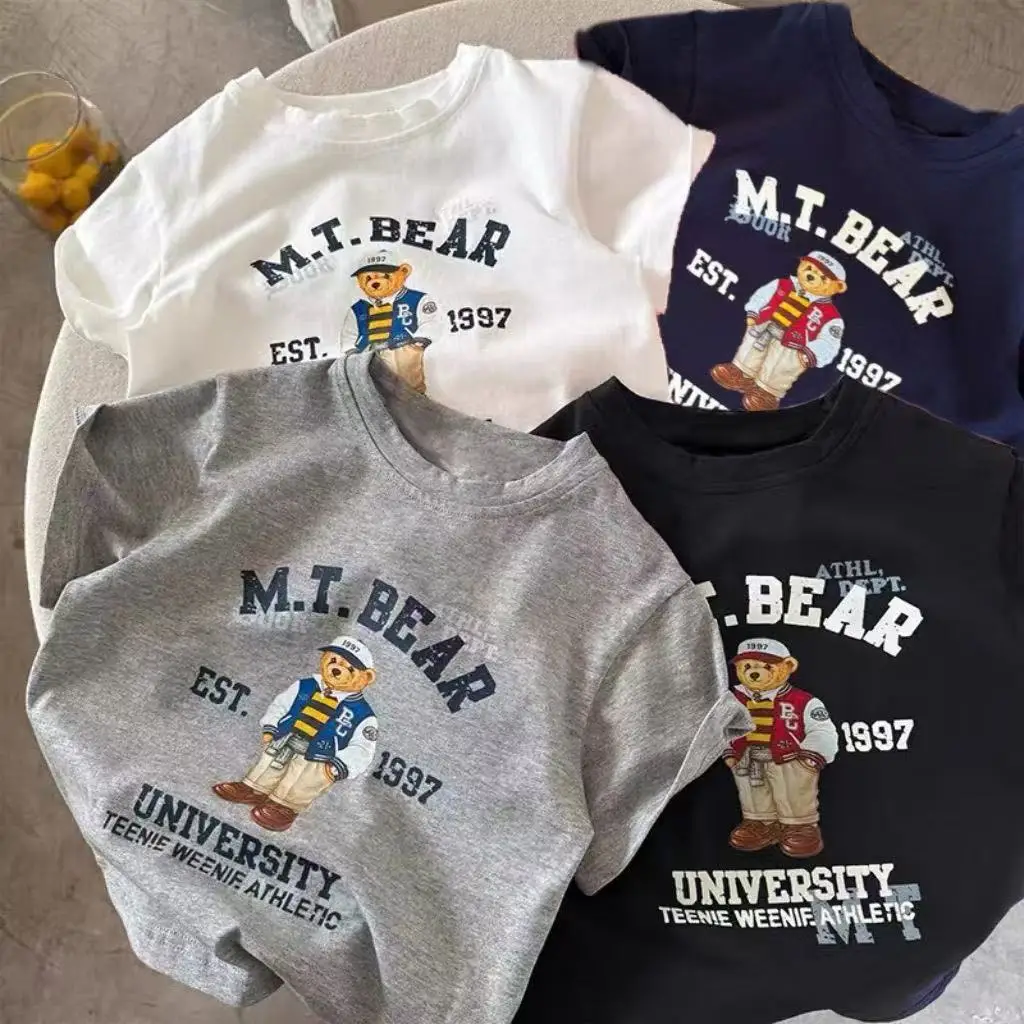 Men M.I.T. Bear University 1997 T-Shirt White