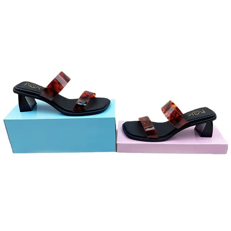 Cross-Border Heel Sandals 2025 Fashion Adjustable - Image 9