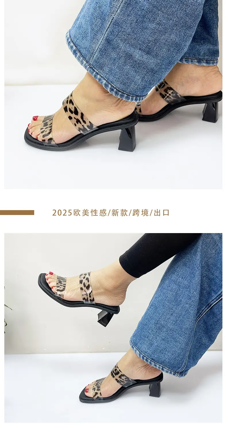 Cross-Border Heel Sandals 2025 Fashion Adjustable — feature 2