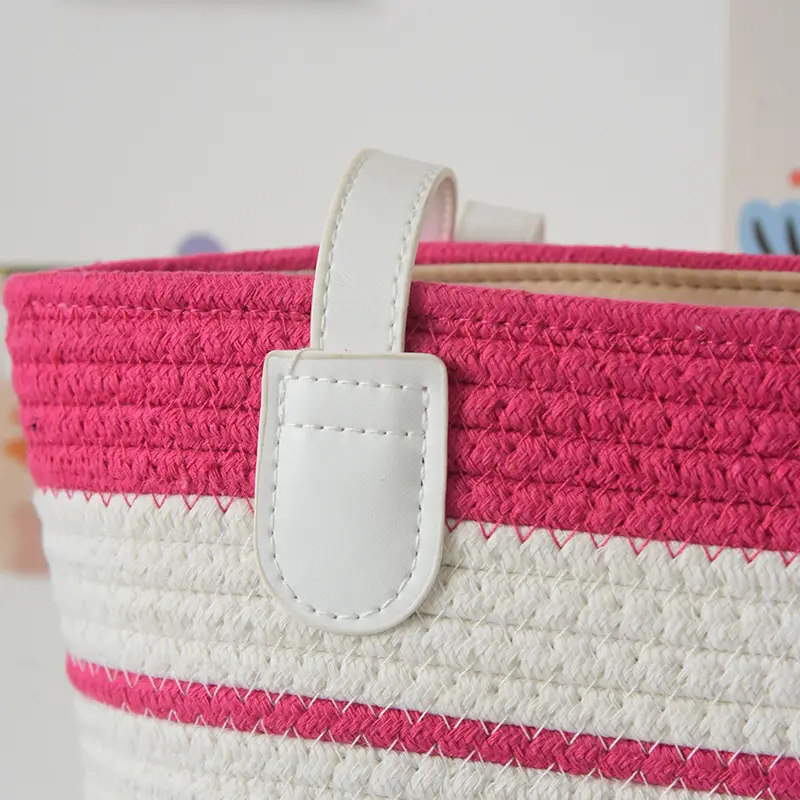 Women's Striped Straw Shoulder Bag Large Capacity — feature 4