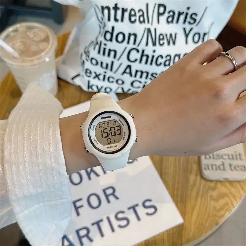 Women's Digital Watch 2025 Compact White Digital Display - Image 17