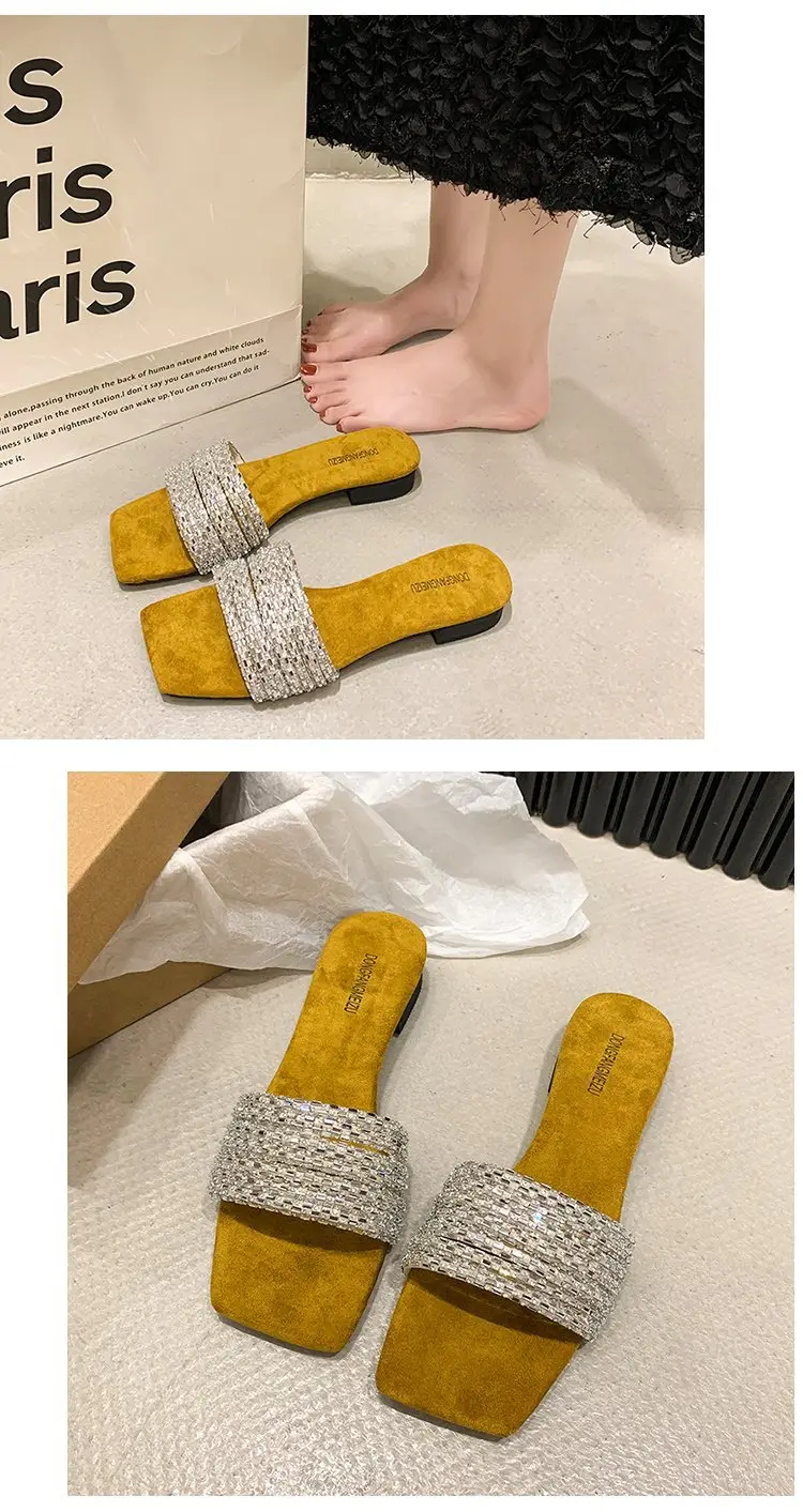 Women Rhinestone French Fairy Slippers Summer — feature 29